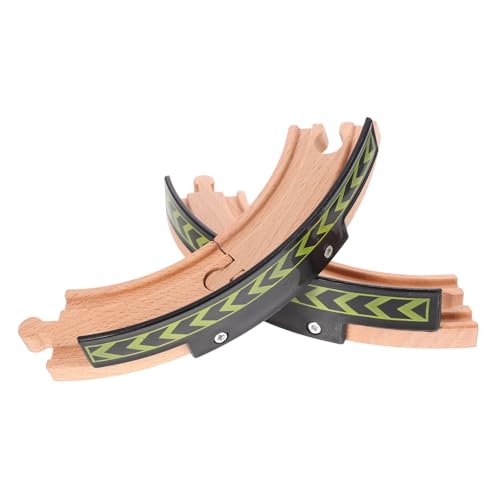 HONMEET 2 Stück Holz Eisenbahn Zubehör Holzschienen Erweiterung für Holzeisenbahn Motorikspielzeug Kreativförderndes Lernspielzeug für Jungen und Mädchen HONMEET 2 Stück Holz Eisenbahn Zubehör Holzschienen Erweiterung für Holzeisenbahn Motorikspielzeug Kreativförderndes Lernspielzeug für Jungen und Mädchen von HONMEET