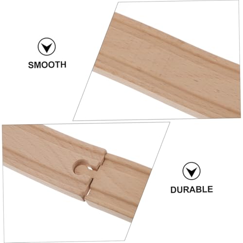 HONMEET 2 Stück Holzeisenbahn Bogen gleise Erweiterungsset aus Sicherem Holzmaterial Langlebiges DIY für Kompatibel mit Gängigen Holzbahnsets Fördert Kreatives Bauen und Spielspaß HONMEET 2 Stück Holzeisenbahn Bogen gleise Erweiterungsset aus Sicherem Holzmaterial Langlebiges DIY für Kompatibel mit Gängigen Holzbahnsets Fördert Kreatives Bauen und Spielspaß von HONMEET