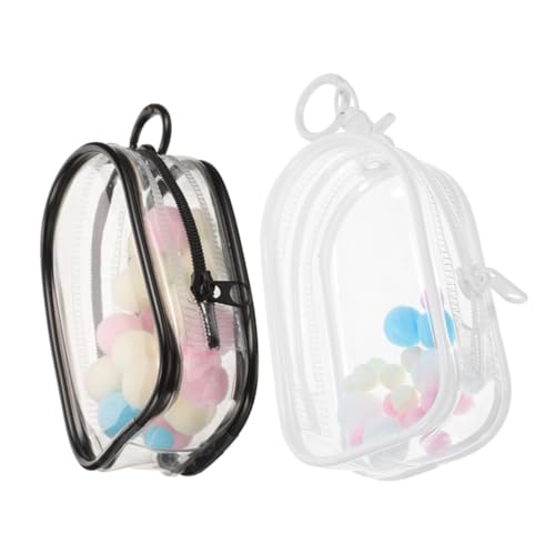 HONMEET 2 Stück Kleine Transparente PVC aufbewahrungstaschen mit Schlüsselanhänger Robuste Mini displaybeutel für Figuren Vielseitige Schutz Präsentationstaschen für Sammlerstücke HONMEET 2 Stück Kleine Transparente PVC aufbewahrungstaschen mit Schlüsselanhänger Robuste Mini displaybeutel für Figuren Vielseitige Schutz Präsentationstaschen für Sammlerstücke von HONMEET