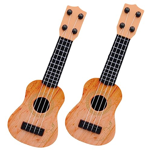 HONMEET 2 Stück Mini Ukulele Kinderspielzeug Musikspielzeug Für Kleinkinder Spielzeug Für Kinder Imitationsgitarrenspielzeug Kinder Mini Spielzeug Kinderspielzeug Ukulele von HONMEET