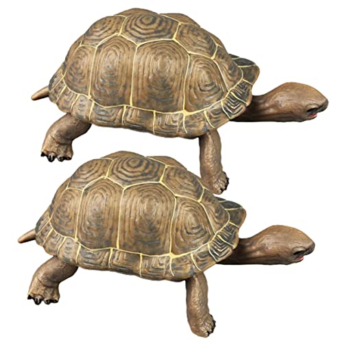HONMEET 2 Stück Realistisches Land Schildkröten Modell aus PVC Detailreiche Wildtier Figur Pädagogisches Lernspielzeug für Dekorative Deko für Zuhause und Büro HONMEET 2 Stück Realistisches Land Schildkröten Modell aus PVC Detailreiche Wildtier Figur Pädagogisches Lernspielzeug für Dekorative Deko für Zuhause und Büro von HONMEET
