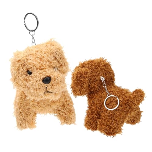 HONMEET 2 Stück Teiliges Plüsch Hundespielzeug Schlüsselanhänger Weiche Ausgestopfte Hundepuppe Anhänger Braun Niedliches Accessoire für Mädchen Taschen Dekoration Leicht Tragbar Geschenk HONMEET 2 Stück Teiliges Plüsch Hundespielzeug Schlüsselanhänger Weiche Ausgestopfte Hundepuppe Anhänger Braun Niedliches Accessoire für Mädchen Taschen Dekoration Leicht Tragbar Geschenk von HONMEET