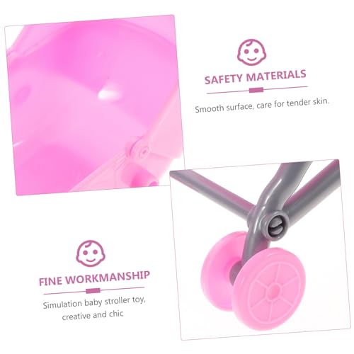 HONMEET 2 Stück Teiliges Puppenwagen Spielset Realistischer Miniatur Kinderwagen aus Kunststoff Rosa Kinderwagen Pädagogisch für Rollenspiel und Geschenkideen HONMEET 2 Stück Teiliges Puppenwagen Spielset Realistischer Miniatur Kinderwagen aus Kunststoff Rosa Kinderwagen Pädagogisch für Rollenspiel und Geschenkideen von HONMEET