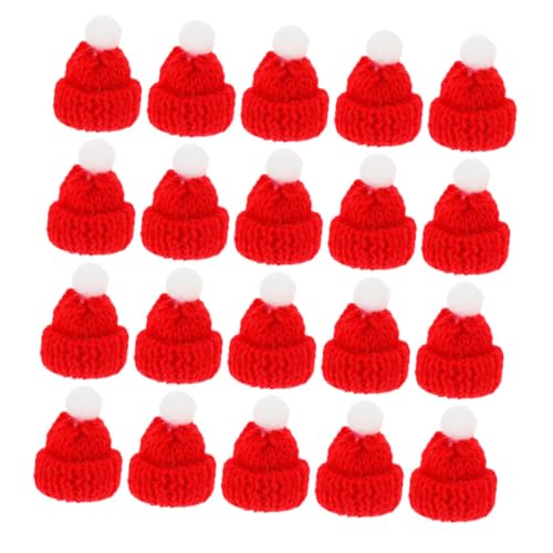 HONMEET 20 Stück Mini-Zylinder Zum Basteln, Mini-hüte Zum Basteln, Mini-strickmützen, Miniatur-hüte, Mini-hüte, DIY-bastelzubehör, Weihnachts-Mini-Ornamente von HONMEET