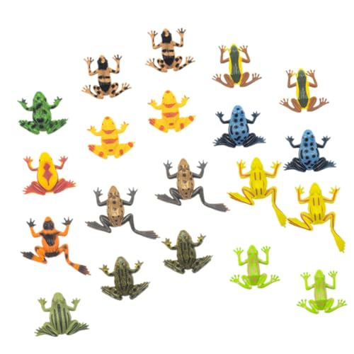 HONMEET 20 Stück Teiliges Mini Frosch Figuren aus Realistische Kleine Frösche Deko für Miniaturgärten Tierfiguren als Geburtstagsdeko für Froschliebhaber HONMEET 20 Stück Teiliges Mini Frosch Figuren aus Realistische Kleine Frösche Deko für Miniaturgärten Tierfiguren als Geburtstagsdeko für Froschliebhaber von HONMEET