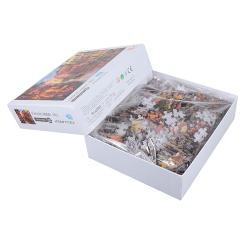 HONMEET 2000 STK Puzzle Für Erwachsene Venedig Szenerie Rätsel Venedig Landschaft Puzzle Kinderpuzzle Puzzlespiel Zum Stressabbau Herausforderungsrätsel Zum Stressabbau Puzzle-Spiel Papier von HONMEET