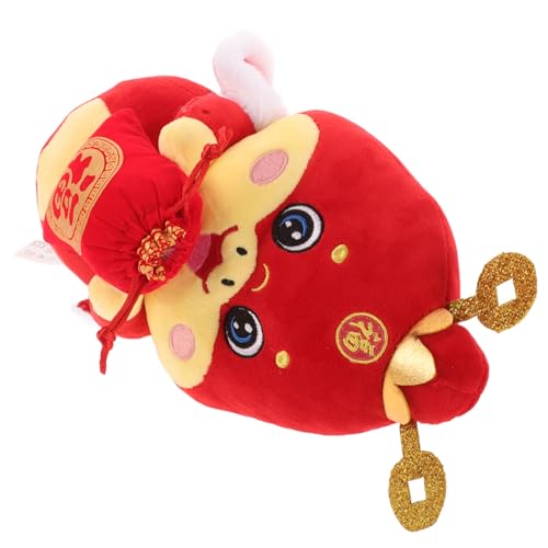 HONMEET 2025 Chinesisches Neujahr Schlange Kuscheltiere Plüschtiere Mondjahr Maskottchen Puppe Sternzeichen Schlange Ornament Chinesisches Neujahr Figur Für Zuhause Frühlingsfest von HONMEET