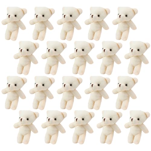 HONMEET 20St Bärenanhänger kuschelbären beartic Plush Teddybärchen Kuschelbärchen kleine Kuscheltiere weiche Bärenpuppe Multifunktionsbärendekor tragbare Bärenfiguren PP Baumwolle von HONMEET