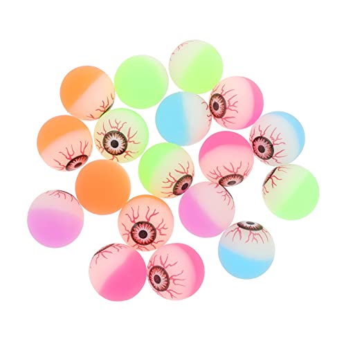 HONMEET 20st Eye Hüpfball Augäpfel Für Halloween Halloween-requisiten Kleine Hüpfbälle Halloween-bälle Abschlussball Requisiten Halloween-augen Halloween-pongbälle Augapfel Plastik von HONMEET