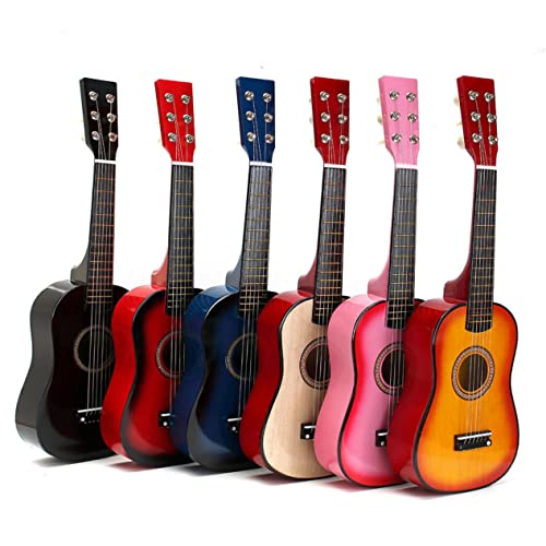 HONMEET 23 Holzgitarre Kinder-Ukulele Kindergitarre für Jungen Akustikgitarre für Kinder Kleinkind Gitarre kinderinstrumente Kinder musikinstrumente Spielzeug Kinder Gitarre Hölzern von HONMEET