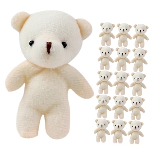 HONMEET 24 Mini üschbären Weiche Stoffbären Schlüsselanhänger Kleine Kuscheltiere Für Kinder Und Perfekt Oder Für Die Dekoration von HONMEET