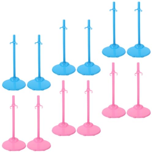 HONMEET 24St Puppe stehender Clip Puppenständerhalter Stütze für Puppenständer Mini-Puppen Figure Stand doll Accessories Spielzeug Puppenhalter-Organizer Actionfigurenständer Plastik von HONMEET