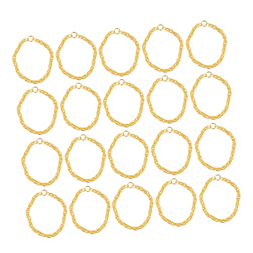 HONMEET 25st Mini-Goldkette Mini-Spielzeug Spielzeugkette Ente Spielzeug Puppe Goldkette Mini-halskettenmodell Kinderspielzeug Puppe Dress-Game-Accessoire Ente Halskette Legierung Golden von HONMEET