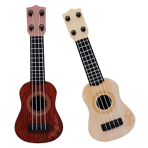 HONMEET 2St Mini-Ukulele Kinderspielzeug kinderinstrumente Musikinstrument für Kleinkind-Ukulele kleines Ukulele Spielzeug Musikinstrumente Gitarren Ukulele-Modell für Kleinkinder Plastik von HONMEET