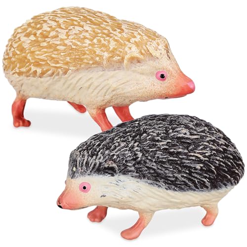 HONMEET 2St Simulierte dekorative Igel-Ornamente ausgestopft Spielzeuge Igel-Tierstatue Karpfenspielzeug Dekoration Schlafzimmer weihachtsgeschenk künstlicher Igel Mini-Igel-Modell Plastik von HONMEET