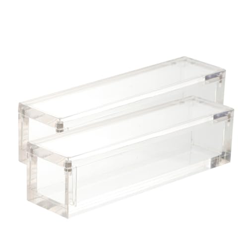 HONMEET 2er-Box Für Würfel Spielwürfeletui Würfelsammler Würfelhalter-etui DND-würfelbehälter Magnetisches Würfeletui Würfelaufbewahrung Würfel Fall Transparent Acryl von HONMEET