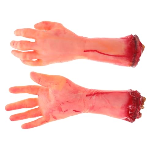 HONMEET 2st Horror-handprothesendekoration Falsche Hände Halloween-Ornament Falsche Halloween-körperteil-stütze Halloween-zubehör Halloween-Dekorationen Gefälschte Hand Schaum von HONMEET