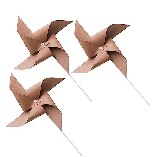 HONMEET 3 STK Retro-windrad Vintage-dekor Windmühlen Spielzeug Für Kinder Sonnenblumen Dekor Stifträder Windmühle Windräder Frühlingsblumen-windmühle Windschmuck Für Chocolate Papier von HONMEET