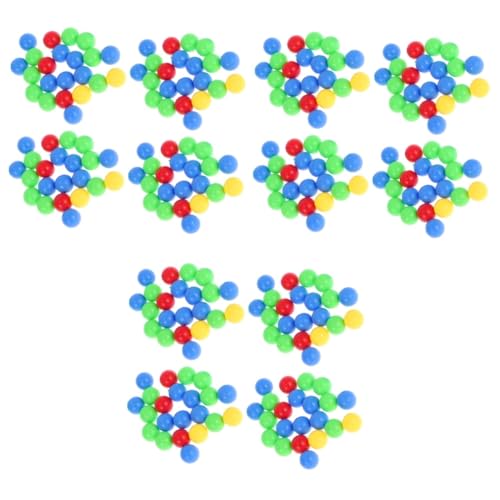 HONMEET 3 Stück 4 Murmeln Kugel lose Perlen Spiel Ersatzbälle Kugelperlen Brettspielbälle interaktives Spielzeug packetbandrollen Toys farbige Kugeln Bastelperlen selber Machen Plastik von HONMEET