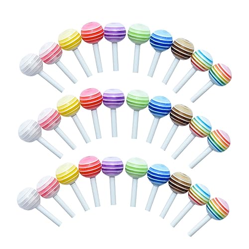 HONMEET 30pcs Mini House Lollipop Modell Kunststoff Buntes Lollipop Spielzeug Lebendiges Lollipop Modell von HONMEET