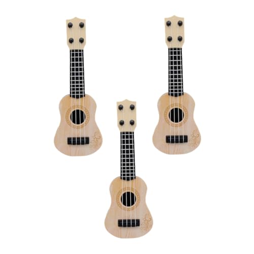 HONMEET 3St Gitarrenmodell Akustikgitarre für Kinder Kindermusical Starter-Ukulele kindergitarre Kinder Gitarre Spielzeuge Musikinstrumente pädagogisches Spielzeug -Gitarre Plastik von HONMEET