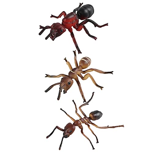 HONMEET 3St simulierte Ameisen Puzzle-Spielzeug Ameisenfigur falsches Ameisendekor wohnzimmerdeko miniaturen Figuren Ameisenjunge spielzeuge Ameisenmodell dekorative Ameise Plastik von HONMEET