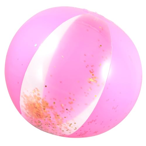 HONMEET 3st Glitzernder Wasserball Glitzernde Strandbälle Wasserbälle Für Kinder Wasser Aufblasbarer Ball Schwimmendes Kugelspielzeug Sommer-poolball Pailletten-wasserball Pvc von HONMEET