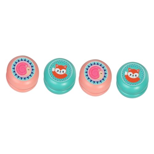 HONMEET 4 Stück Kinder- -Spielzeug Anfänger-Yoyo Karikatur - Kinder spielset Responsive Yoyo für Anfänger Spielzeug für Kinder kinderspielzeug -Ball Cartoon- -Spielzeug Hölzern von HONMEET