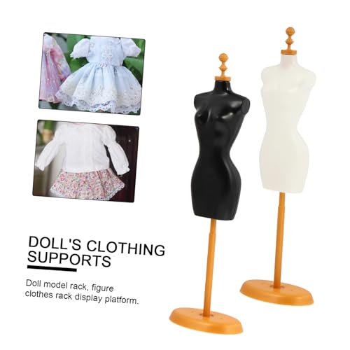 HONMEET 4 Stück Mini Puppenständer Kunststoff Modellständer für Puppenkleider Doll Rack Puppenhaus Zubehör Stabile Tischdekoration HONMEET 4 Stück Mini Puppenständer Kunststoff Modellständer für Puppenkleider Doll Rack Puppenhaus Zubehör Stabile Tischdekoration von HONMEET
