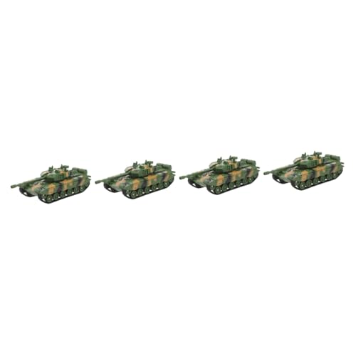 HONMEET 4 Stück Panzermodell ferngesteuerte Autos Spielzeug Spielset für Kinder Lastwagen für Jungs Kinder Panzer Toys jucarii pentru copii Kid Toys Hubschrauber Modell Panzer Plastik von HONMEET