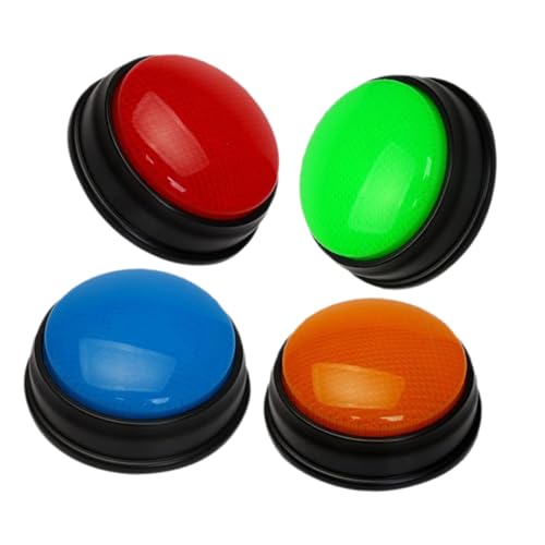 HONMEET 4 Stück Spiel Buzzer mit Licht und Sound Kinderfreundliche Lern Spielgeräte für Quiz Party und Klassenzimmer Vielseitig Einsetzbar Einfache Bedienung für Familien und HONMEET 4 Stück Spiel Buzzer mit Licht und Sound Kinderfreundliche Lern Spielgeräte für Quiz Party und Klassenzimmer Vielseitig Einsetzbar Einfache Bedienung für Familien und von HONMEET