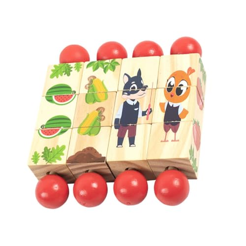 HONMEET 4 Stück Teiliges Holz Tier Rotationspuzzle Pädagogisches Motorikspielzeug für Ab Jahren Handfreundlich Langlebig und Fördert Räumliches und Problemlösungsfähigkeiten HONMEET 4 Stück Teiliges Holz Tier Rotationspuzzle Pädagogisches Motorikspielzeug für Ab Jahren Handfreundlich Langlebig und Fördert Räumliches und Problemlösungsfähigkeiten von HONMEET