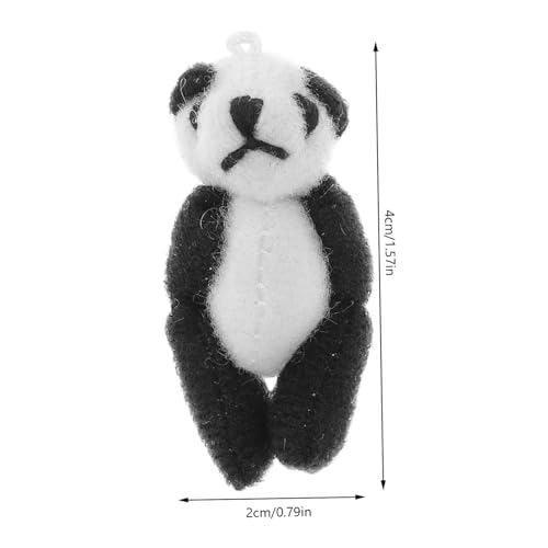 HONMEET 4 Stück Teiliges Mini Weiches Baumwollstoff stofftier Füllung Niedliche Panda Figuren als Schlüsselanhänger Taschen Kleidungsdeko für Mädchen HONMEET 4 Stück Teiliges Mini Weiches Baumwollstoff stofftier Füllung Niedliche Panda Figuren als Schlüsselanhänger Taschen Kleidungsdeko für Mädchen von HONMEET