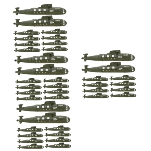 HONMEET 40 STK Simuliertes U-Boot U-Boot-Statue U-Boot-Modell Simulations-u-Boot-Spielzeug U-Boote Spielzeug Flugzeugträger Spielzeug U-Boot-bootsmodell Lebensechte U-Boot-dekore Green Pp von HONMEET