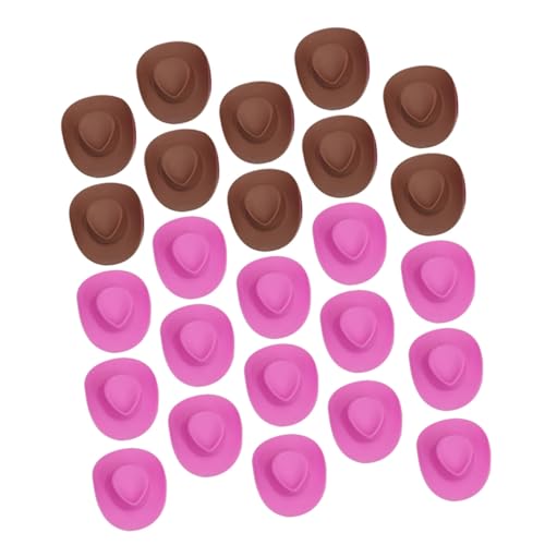 HONMEET 40 Stück Teiliges Miniatur Puppen Hut Kunststoff Mini Cowboy Hüte Braun Dekorative Doll Headwear für Puppenhaus DIY Bastelbedarf Einfach zu Dekorieren und Austauschbar HONMEET 40 Stück Teiliges Miniatur Puppen Hut Kunststoff Mini Cowboy Hüte Braun Dekorative Doll Headwear für Puppenhaus DIY Bastelbedarf Einfach zu Dekorieren und Austauschbar von HONMEET