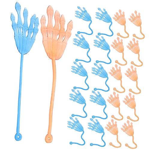 HONMEET 40St elastische klebrige hände lustige klebrige Hand Halloween klebrige Hand kinder party spielzeug für kinder glowingtoy klebrige Hände Masse Wandkrabbler für Kinder von HONMEET