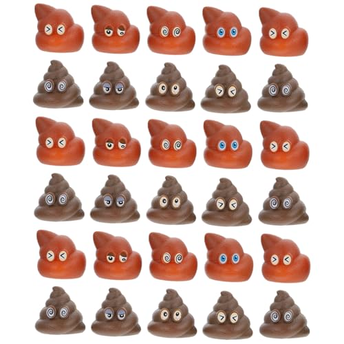 HONMEET 40st Poop-Spielzeug Spielzeugkacke Kinder Kleine Spielsachen Kinderspielzeug Gastgeschenke Streichspielzeug Overhead-wurfspiel-Requisite Realistischer Poop-streich Neuheit PVC von HONMEET