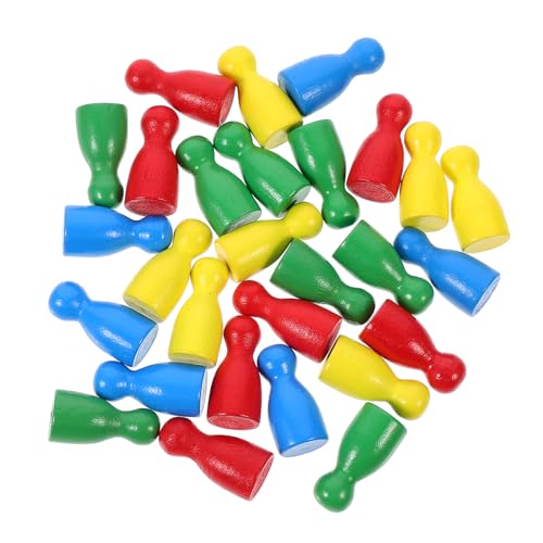 HONMEET 48 Stück Spiel Ersatz Schachfiguren tragbares Schach magnetisches Schach Puzzle Chess Pieces schachfiguren Set Schachbrettzubehör Flugschach Schachfigur Flugschachfigur aus Holz von HONMEET