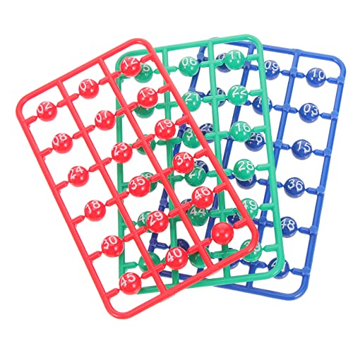 HONMEET 49 STK Spielbälle lustige Spiele witzige Spiele Party-Spiele partyspiele Bingo-Käfig-Spielball Lotteriekugeln zur Unterhaltung Zahlenkugeln für die Verlosung Sphäre Partybälle Abs von HONMEET