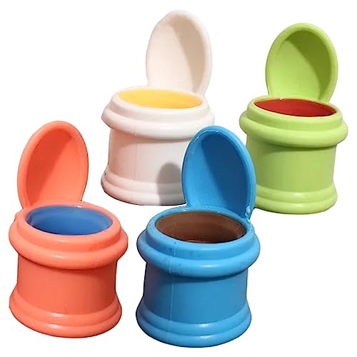 HONMEET 4pcs Entzückende Druckspielzeug Tragen Resistente Dehnbare Spielzeug-haushalts-toilettenspielzeug von HONMEET