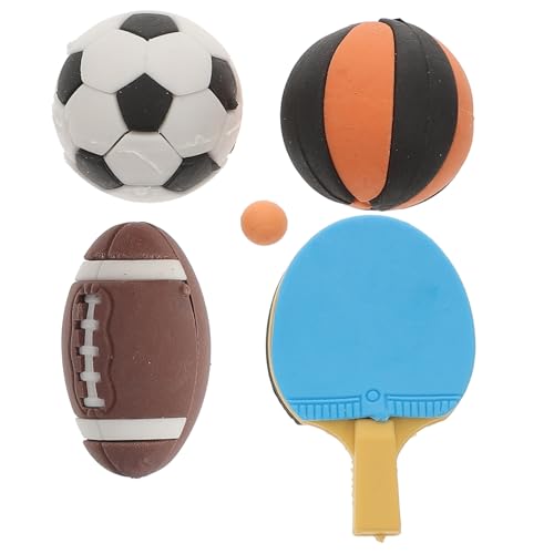 HONMEET 4pcs Mini House Football Decorations Mini House Sport Tool Model Modellrequisiten von HONMEET