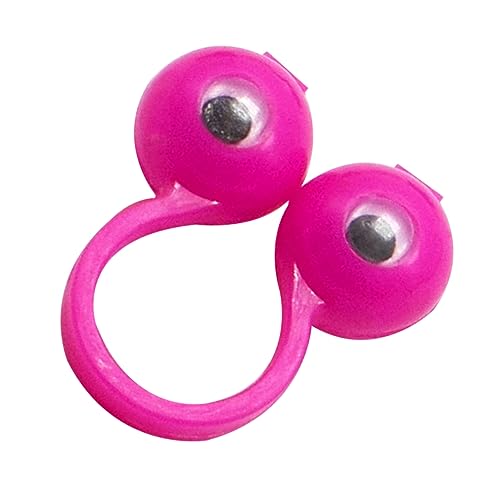 HONMEET 50pcs Eye Finger Puppet Googly Eyes Ringe Augapfelringe Süße Finger Toy Party Requisiten - Größe L (zufällige Farbe) von HONMEET