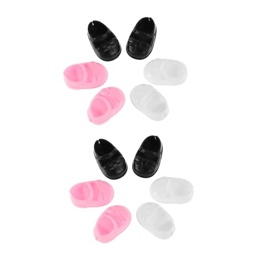 HONMEET 6 Paar Puppenschuhe Fingerschuhe Für Puppen Mini Fingerschuhe Mädchen Puppenzubehör Für Puppen Schrank Kostümzubehör von HONMEET