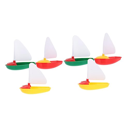 HONMEET 6 Stück Strand Segelboot Figur Mini Segelboot Modell Nautische Tischdekoration Miniatur Strandspielzeug Für Kinder Rayan Spielzeug Für Kinder Nautisches Segelboot Kinder von HONMEET