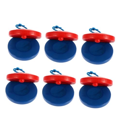 HONMEET 6 Stück Teiliges Holz Kastagnetten für Musikalisches Schlaginstrument Musikspielzeug zur Früherziehung mit Klarem Klang Rot blau für Mädchen Jungen HONMEET 6 Stück Teiliges Holz Kastagnetten für Musikalisches Schlaginstrument Musikspielzeug zur Früherziehung mit Klarem Klang Rot blau für Mädchen Jungen von HONMEET