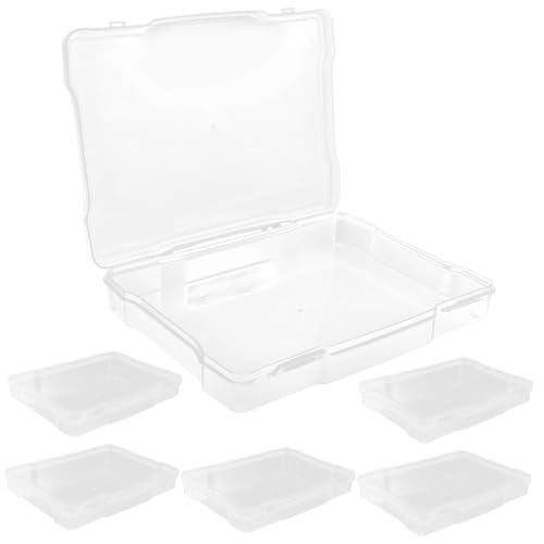 HONMEET 6Er Boxen Storage Boxes aufbwahrungs-Box Karten etuis Bilder Halter Fall multifunktionaler Fotobehälter Postkarten Fall Gehäuse für elektronische Bauteile Plastik pp Transparent von HONMEET