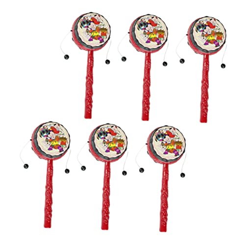 HONMEET 6St Glücksbringer kinderinstrumente Kinder musikinstrumente Balance-Trommel für Kinder rassel Glocken Babyrasseln Kinderspielzeug Rassel Shaker für Kinder -Balance-Trommel von HONMEET