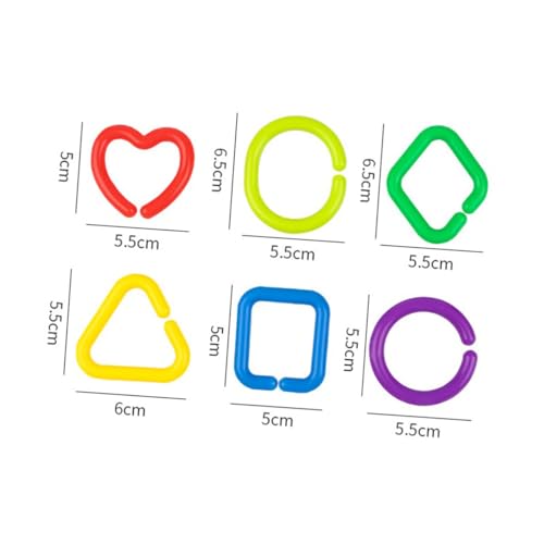 HONMEET 75 Stück Teiliges Geometrisches Kettenglieder Ring Kleinkinder Sensorisches Montessori Lernspielzeug zur Farb Formerkennung Fördert Feinmotorik und Konzentration Vielseitig für HONMEET 75 Stück Teiliges Geometrisches Kettenglieder Ring Kleinkinder Sensorisches Montessori Lernspielzeug zur Farb Formerkennung Fördert Feinmotorik und Konzentration Vielseitig für von HONMEET