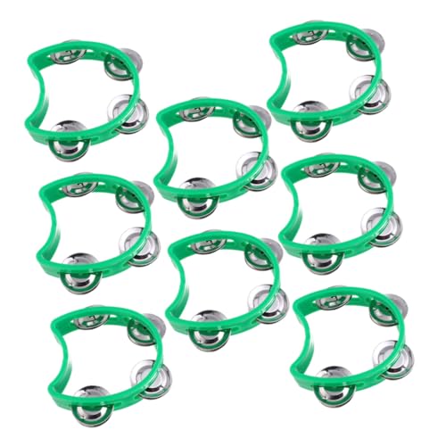 HONMEET 8 Stück Teiliges Grünes Tamburin Handheld Musikspielzeug mit Dickem Rahmen Schellenring Ergonomisch für Kleinkinder Fördert Rhythmusgefühl und Musikalische Kreativität HONMEET 8 Stück Teiliges Grünes Tamburin Handheld Musikspielzeug mit Dickem Rahmen Schellenring Ergonomisch für Kleinkinder Fördert Rhythmusgefühl und Musikalische Kreativität von HONMEET