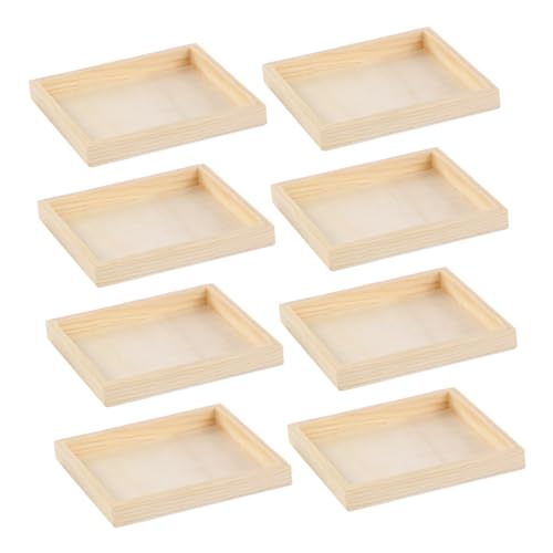 HONMEET 8 Stück Teiliges Kleines Holztablett Stabiles Unbehandeltes Sortier Puzzle-Organizer Tablett Rechteckige Holzbretter Puzzle Tragbar für Montessori-Spiel und Heimdekoration HONMEET 8 Stück Teiliges Kleines Holztablett Stabiles Unbehandeltes Sortier Puzzle-Organizer Tablett Rechteckige Holzbretter Puzzle Tragbar für Montessori-Spiel und Heimdekoration von HONMEET